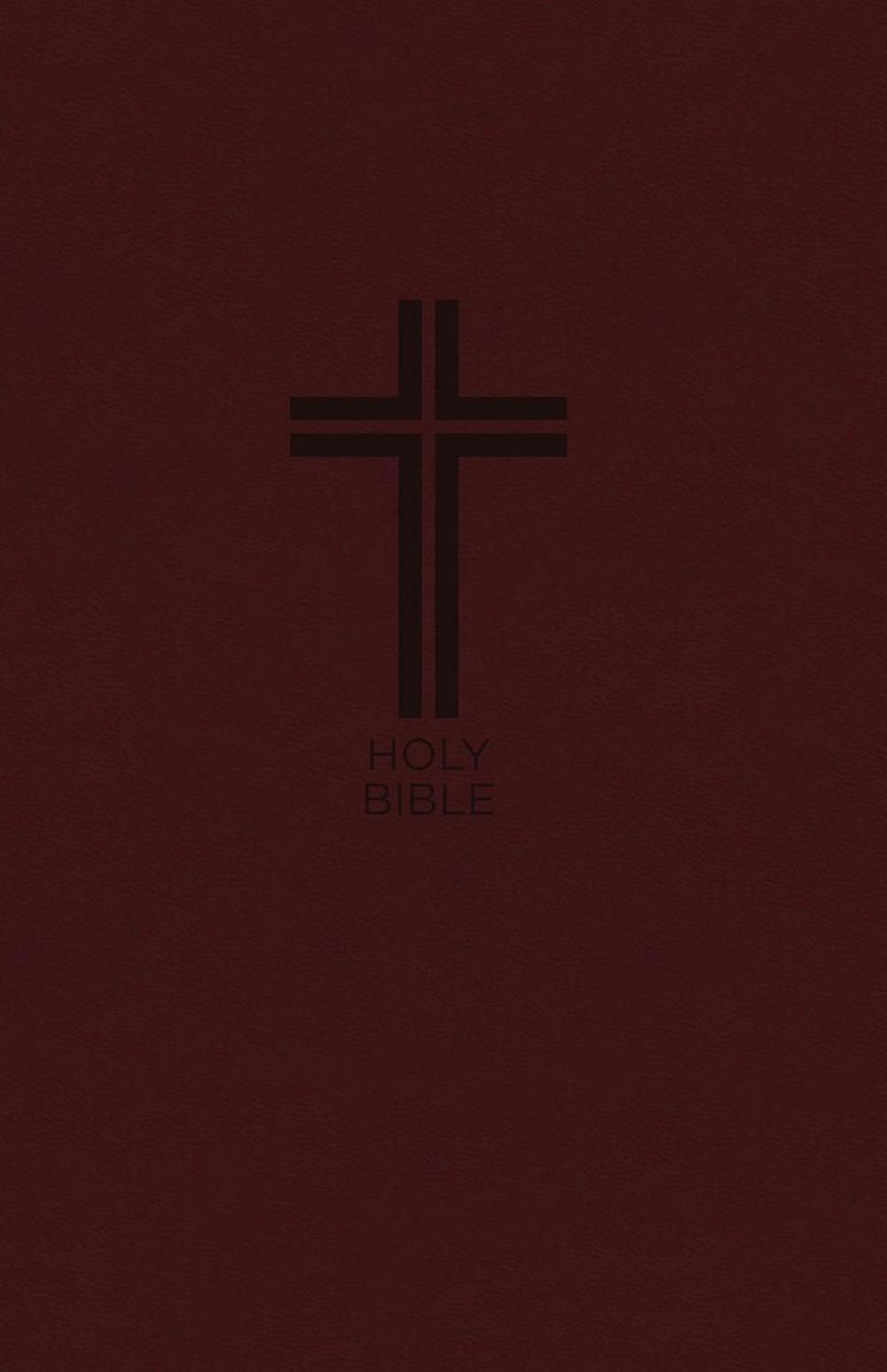 NKJV, Value Thinline Bible, Burgundy Leathersoft, Red Letter, Comfort Print, 9780718075446