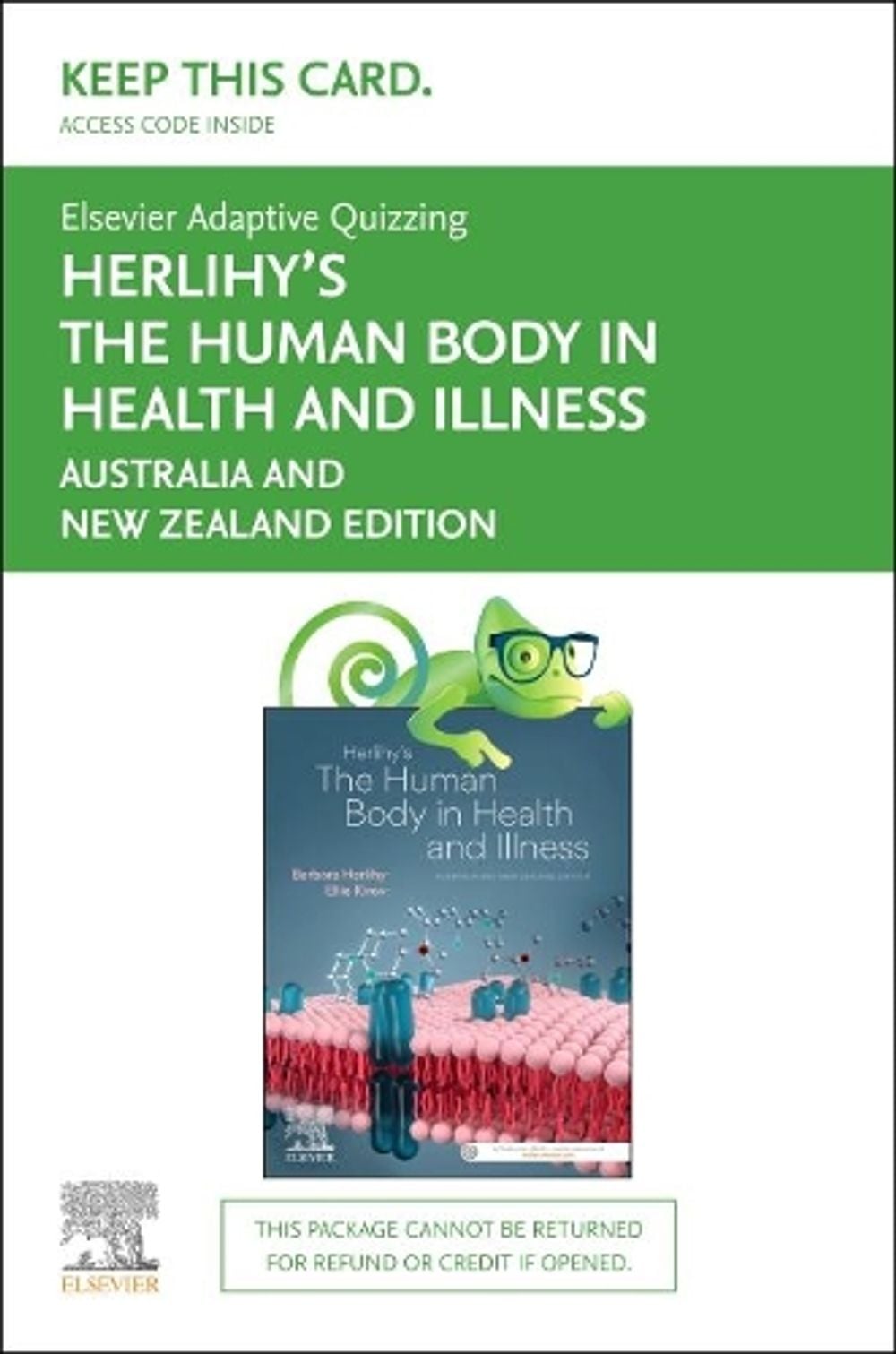 Elsevier Adaptive Quizzing for Herlihy's The Human Bodyin Healthand Illness by Ellie Kirov - ISBN: 9780729543712
