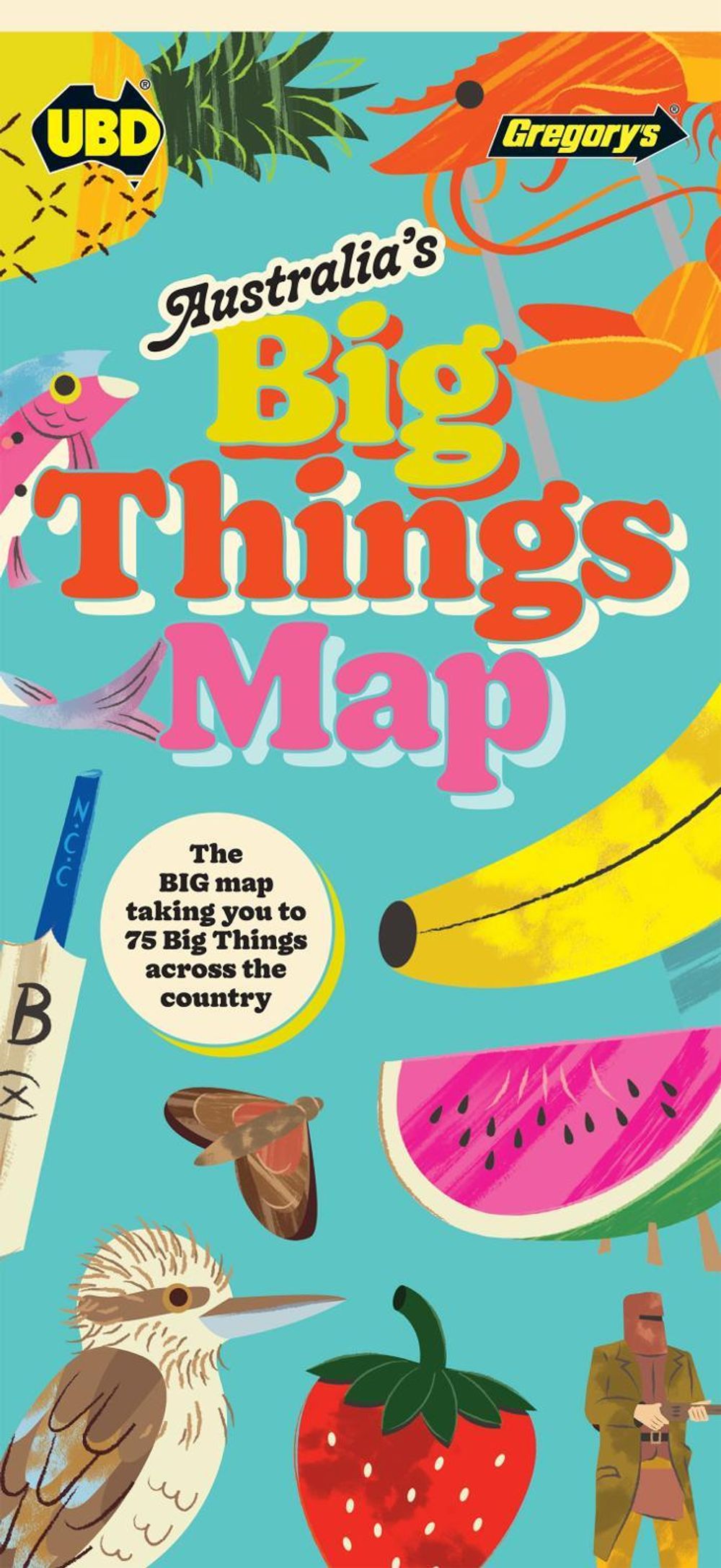 Australia's Big Things Map by UBD Gregory's, Paperback, 9780731932993 Buy