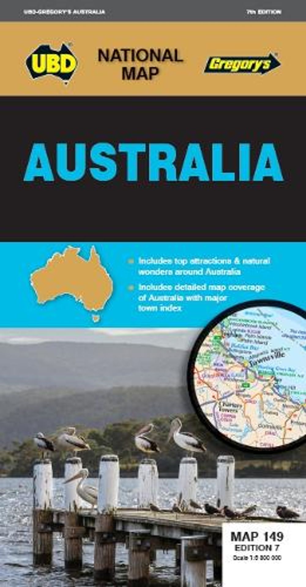 Australia Map 149 7th ed by UBD Gregory's - ISBN: 9780731933259