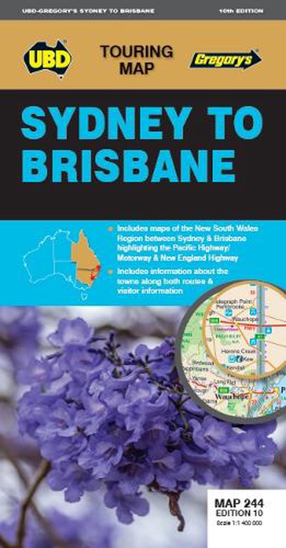 Sydney to Brisbane Map 244 10th ed, 9780731933280