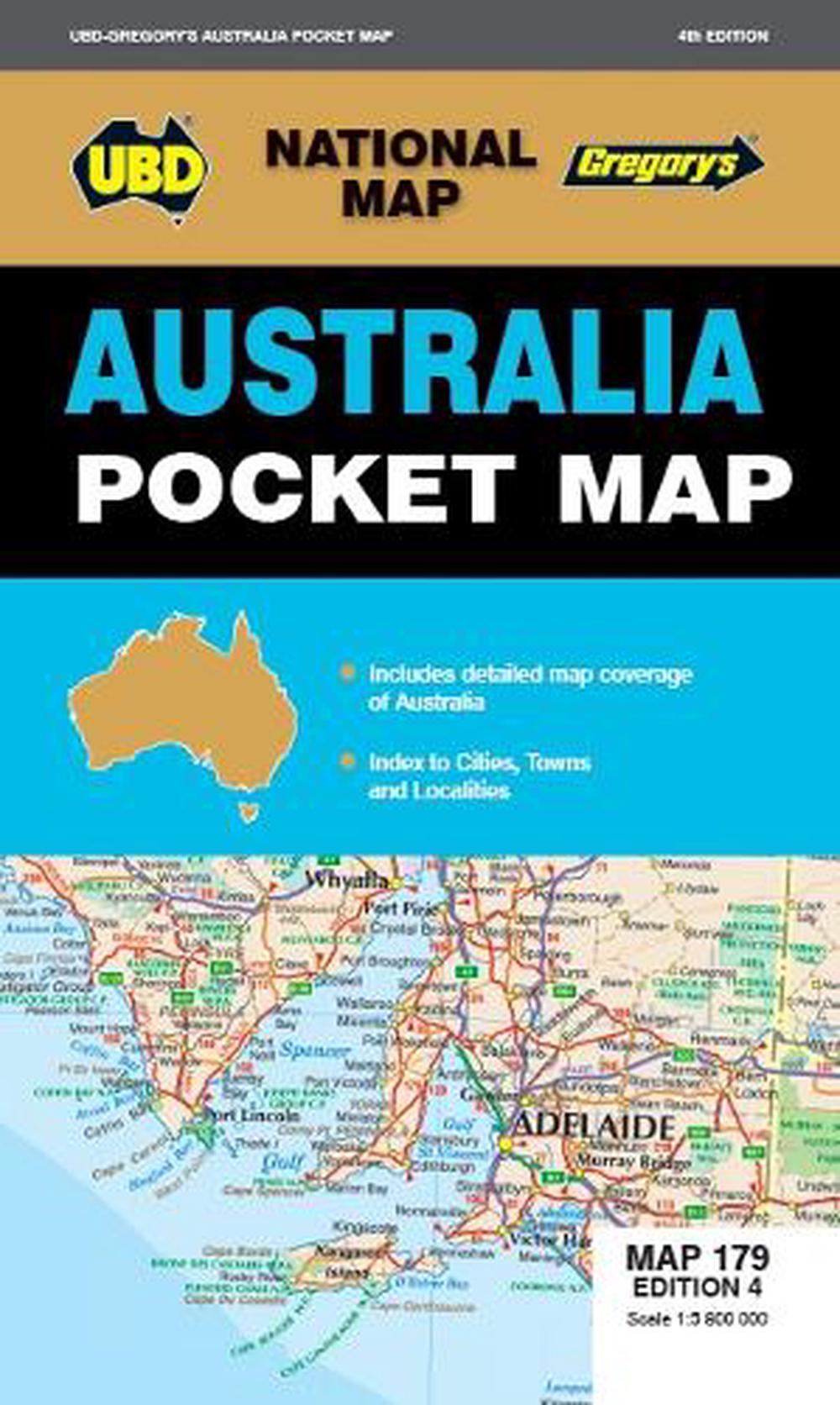 Australia Pocket Map 179 4th ed, 9780731933471