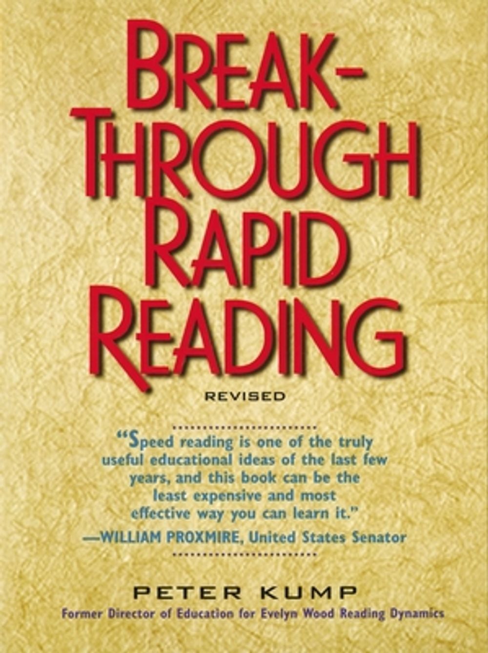 Break Through Rapid Reading by Peter Kump - ISBN: 9780735200197