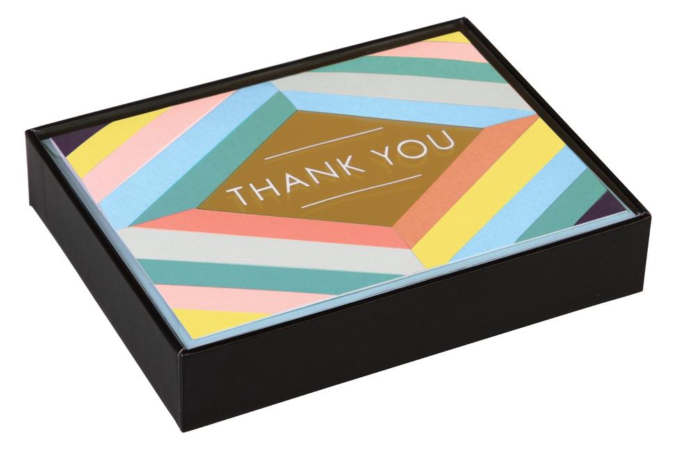 Geometric Pastel Luxe Thank You Notes, 9780735343658