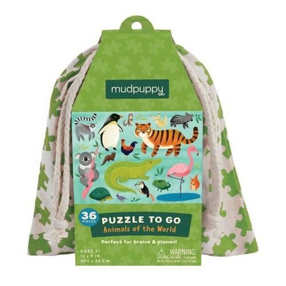 Mudpuppy Animals of the World Puzzle to Go by Mudpuppy - ISBN: 9780735345980