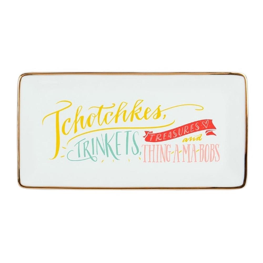 Ladyfingers Letterpress High Five Porcelain Tray, 9780735348288