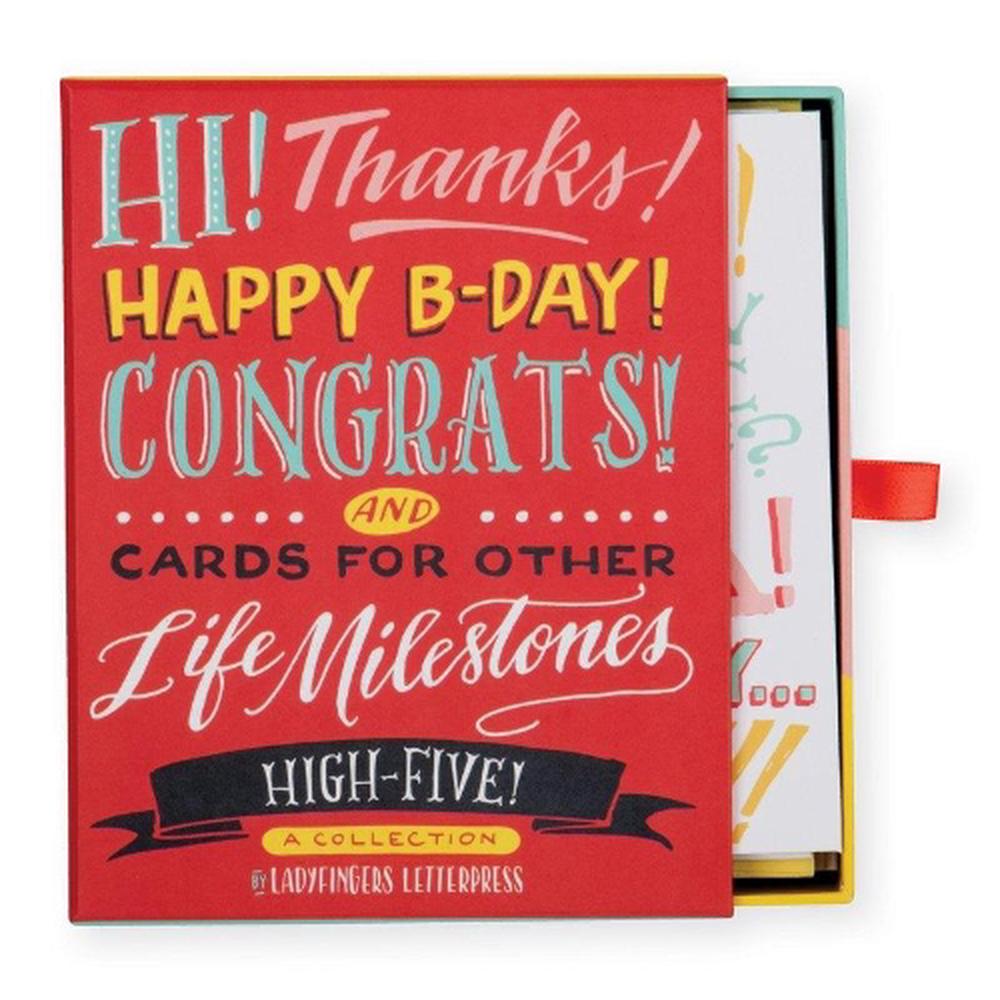 Ladyfingers Letterpress High Five Greeting Card, 9780735348295