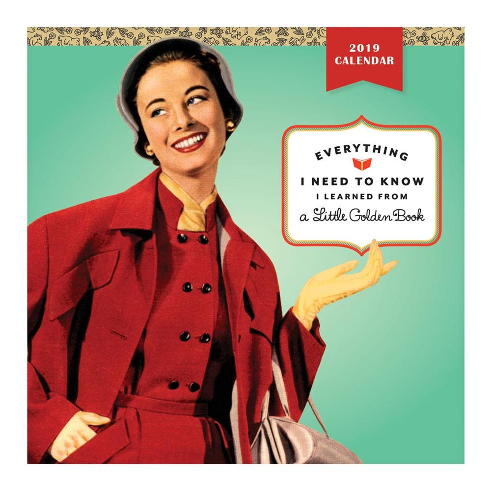 Everything I Need to Know I Learned from a Golden Book 2019 Wall Calendar, 9780735354425