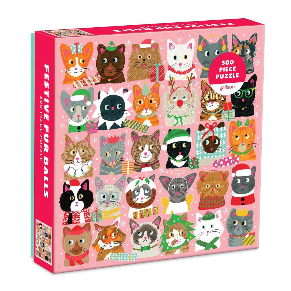 Festive Furballs 500 Piece Puzzle - ISBN: 9780735362192