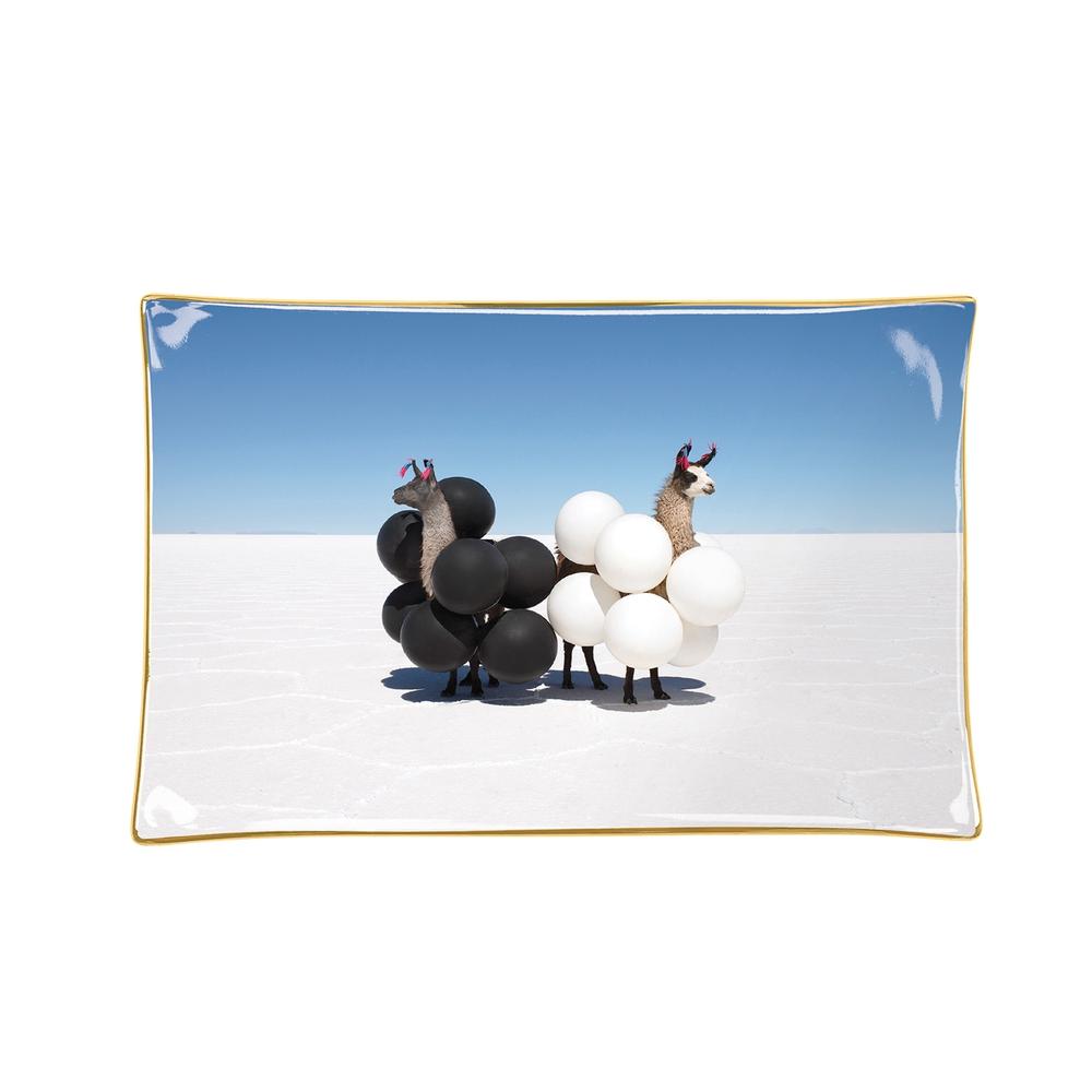 Galison Gray Malin Llamas Porcelain Tray, 9780735366596