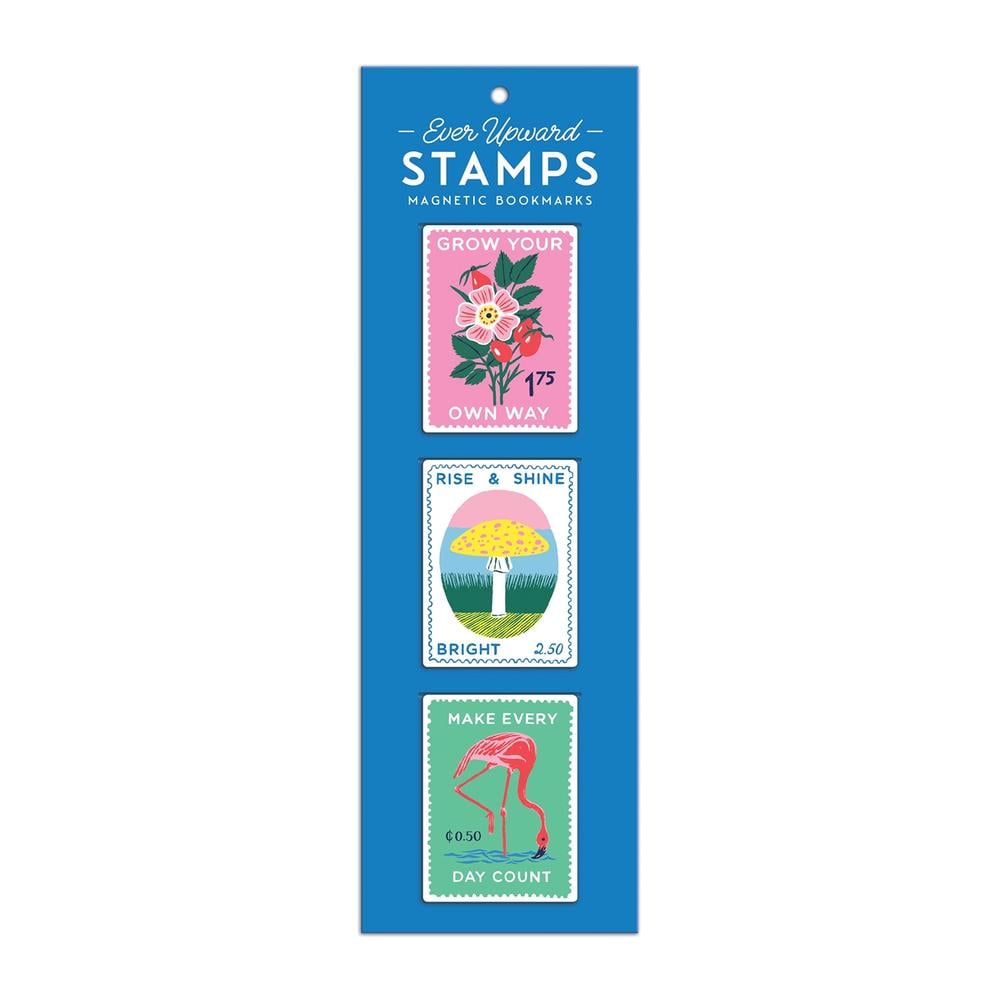 Galison Ever Upward Stamps Shaped Magnetic Bookmarks by Galison - ISBN: 9780735367388