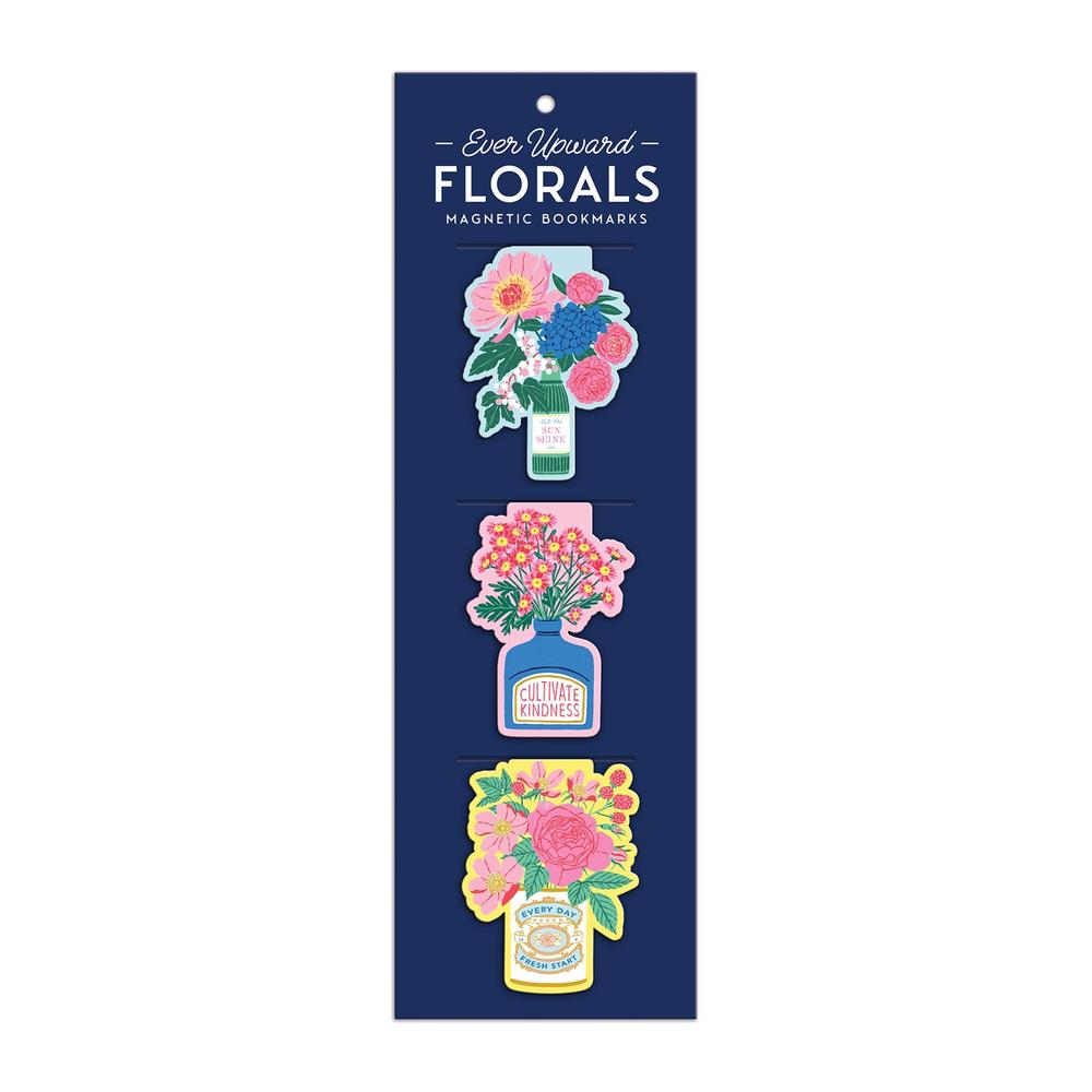 Ever Upward Florals Shaped Magnetic Bookmarks, 9780735367395