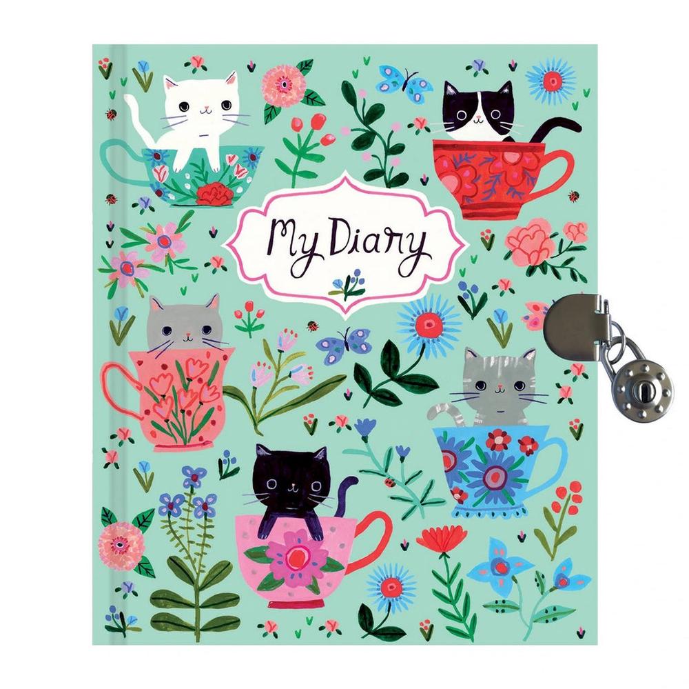 Teacup Kittens Locked Diary, 9780735367883