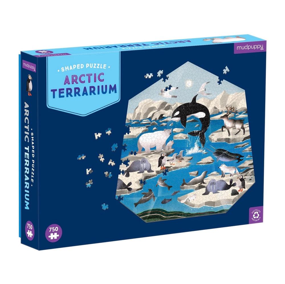 Mudpuppy Terrarium - Arctic Shaped Puzzle, 750 Piece | Buy online at ...