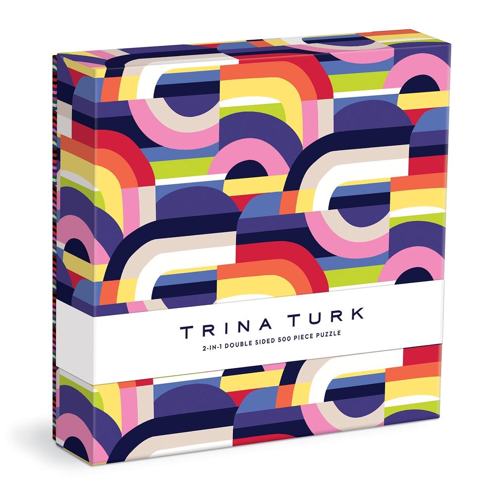 Trina Turk 500 Pc Double Sided Puzzle with Shaped Pieces by Galison - ISBN: 9780735371934