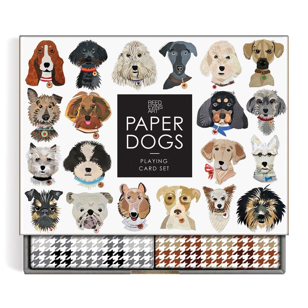 Galison Paper Dogs Playing Card Set by Galison - ISBN: 9780735372993