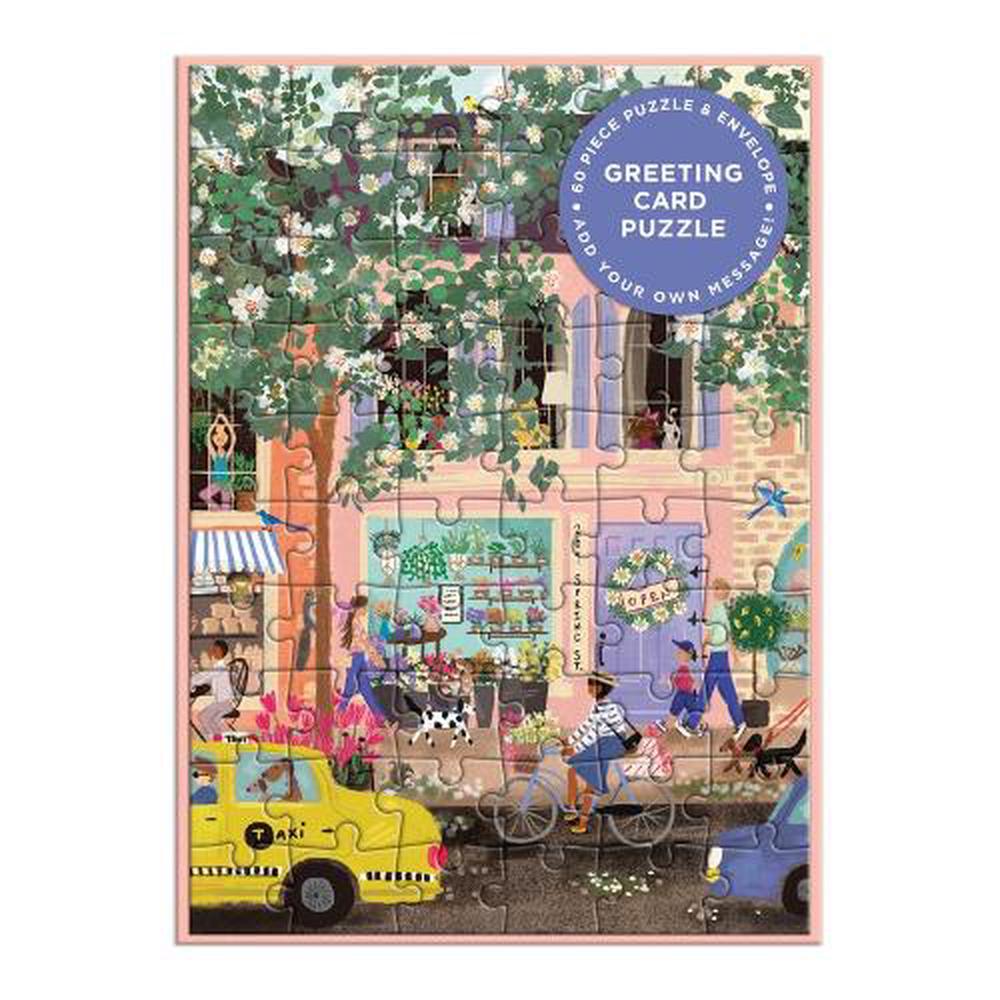 Joy Laforme, Galison Joy Laforme Spring Street Greeting Card Puzzle, 9780735378285