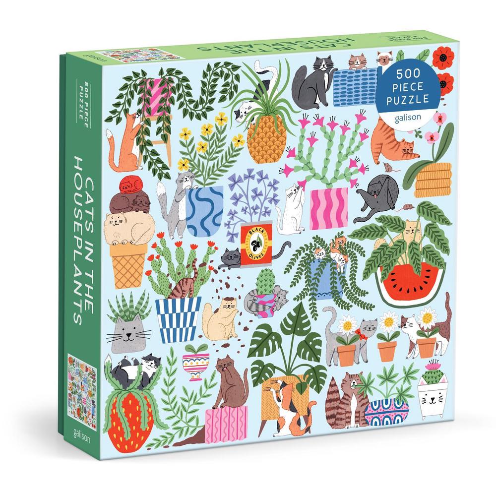 Cats in the Houseplants 500 Piece Puzzle, 9780735384538