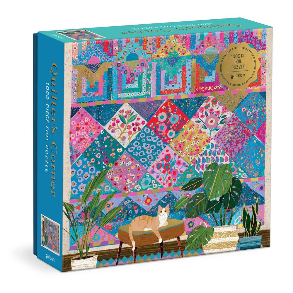 Victoria Ball Quilter's Corner 1000 Piece Foil Puzzle, 9780735384668