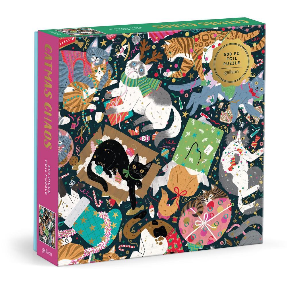 Catmas Chaos 500 Piece Foil Puzzle, 9780735385962