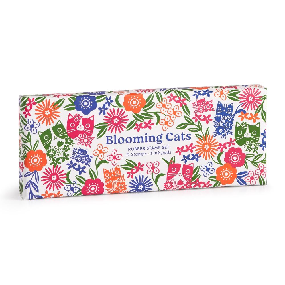 Blooming Cats Rubber Stamp Set, 9780735386068