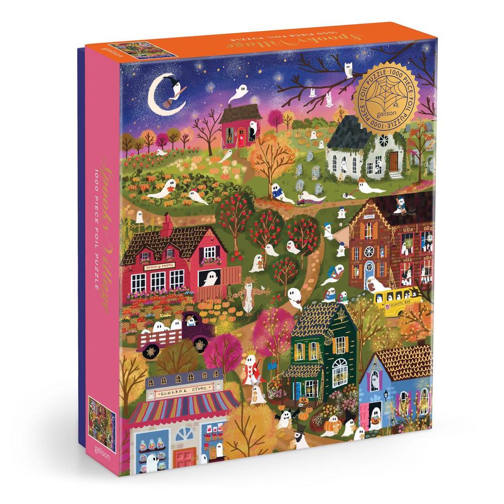Joy Laforme Spooky Village 1000 Piece Foil Puzzle, 9780735386075