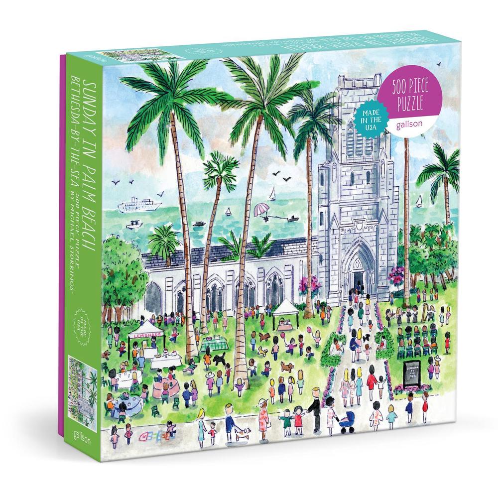 Michael Storrings Sunday in Palm Beach Bethesda by the Sea 500 Piece Puzzle, 9780735387942