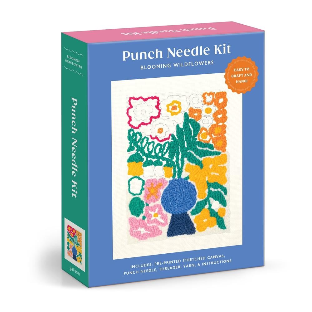 Blooming Wildflowers Punch Needle Kit by Galison - ISBN: 9780735388666