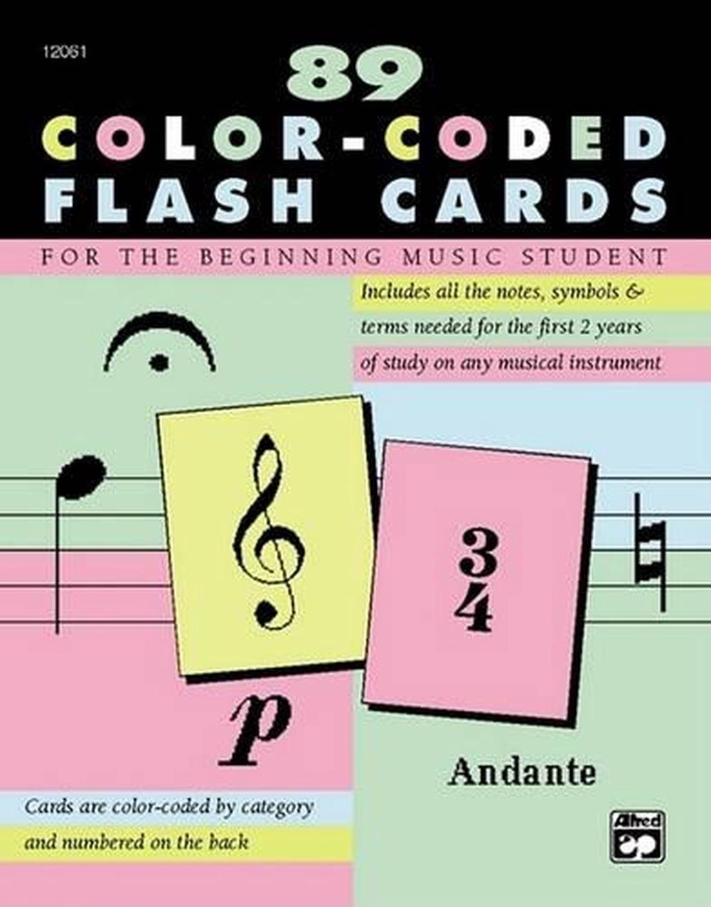 89 Color-Coded Flash Cards, 9780739015575