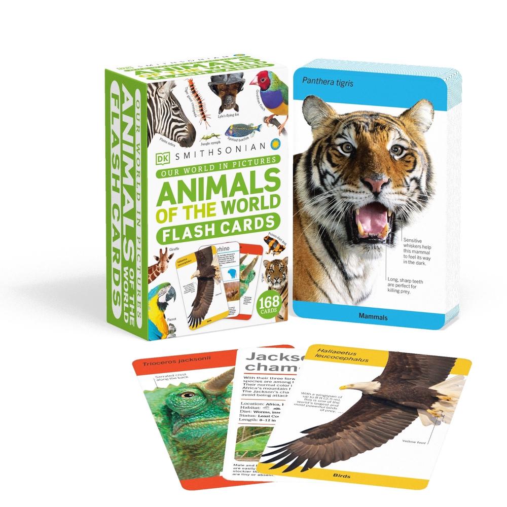 Our World in Pictures Animals of the World Flash Cards, 9780744062588