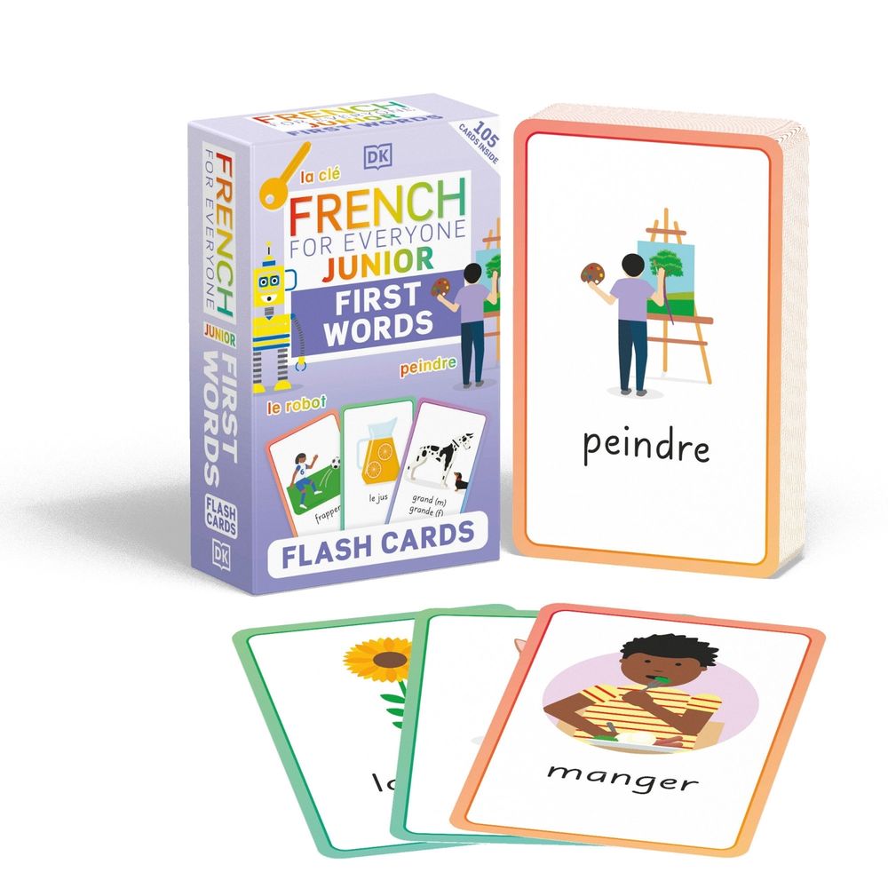 French for Everyone Junior First Words Flash Cards by DK - ISBN: 9780744073782