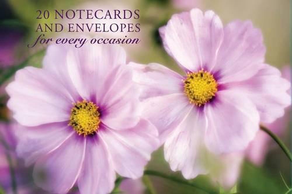 Peony Press Card Box of 20 Notecards and Envelopes: Pink Cosmos, 9780754825906