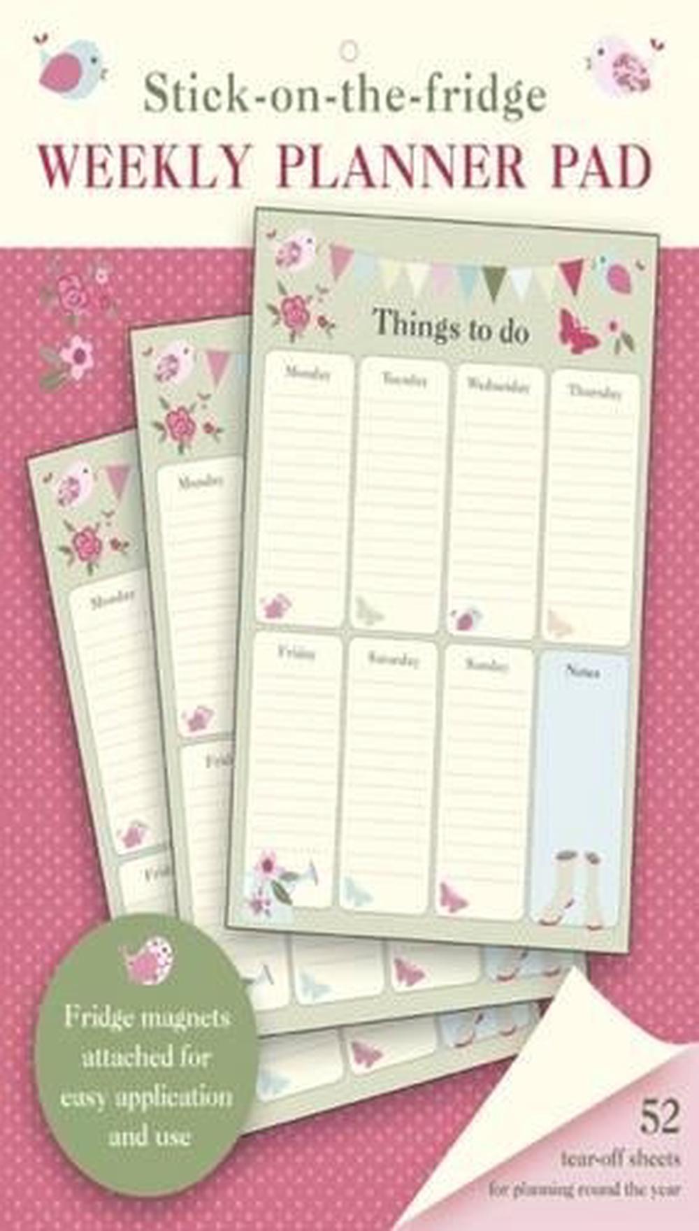 Press Peony Stick-on-the-fridge Weekly Planner Pad: Gardening, 9780754833031