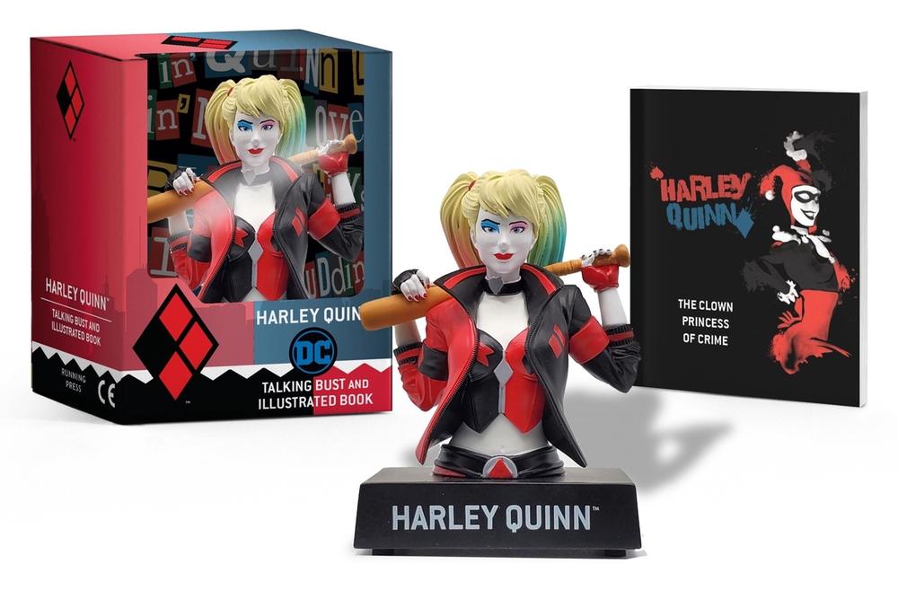 Harley Quinn Talking Figure and Illustrated Book, 9780762474684