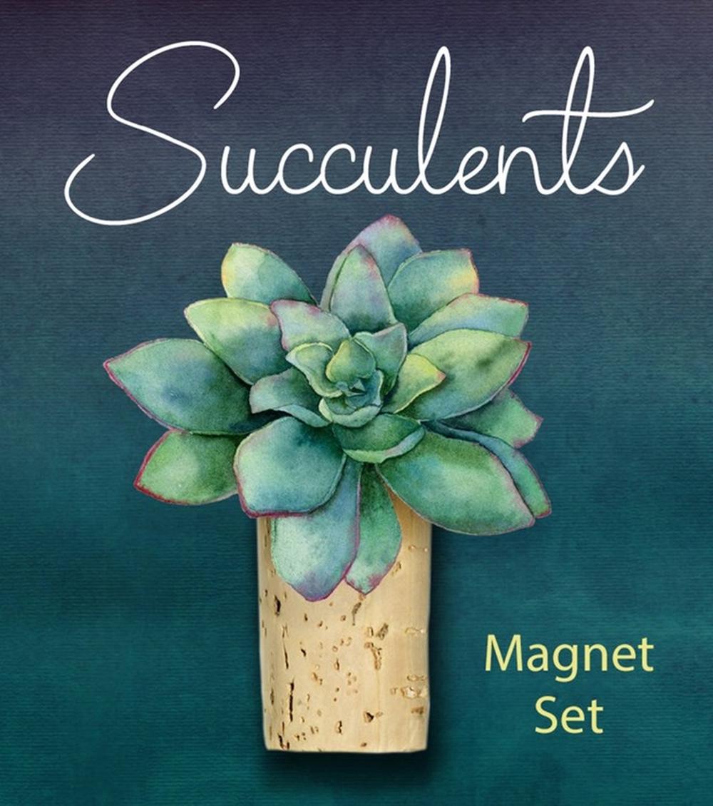 Succulents Magnet Set, 9780762479160