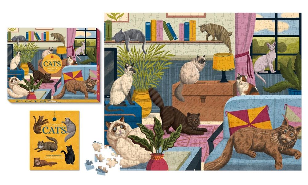 For the Love of Cats 500-Piece Puzzle by Eliza Berkowitz - ISBN: 9780762483129