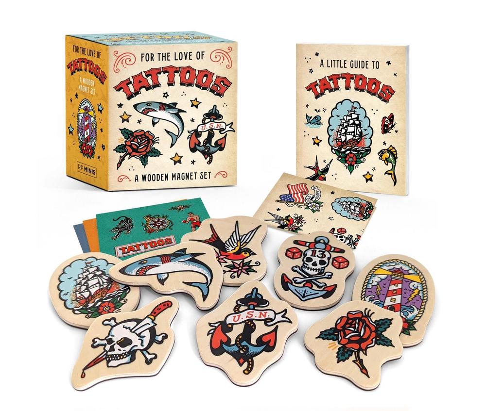 For the Love of Tattoos: A Wooden Magnet Set, 9780762485987