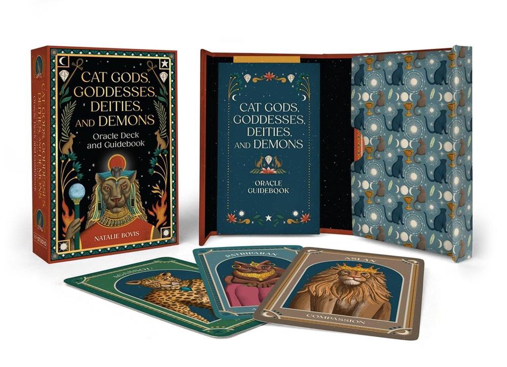 Cat Gods, Goddesses, Deities, and Demons Oracle Deck and Guidebook, 9780762488032