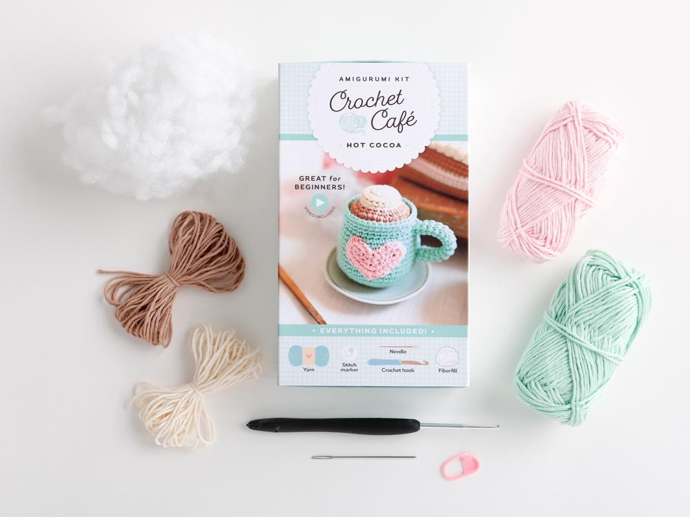 Crochet Café Amigurumi Kit Hot Cocoa, 9780764370489