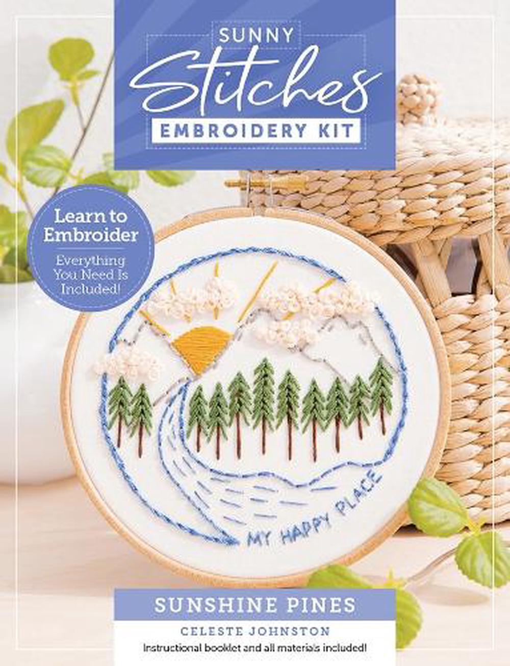 Sunny Stitches Embroidery Kit Sunshine Pines, 9780764372643