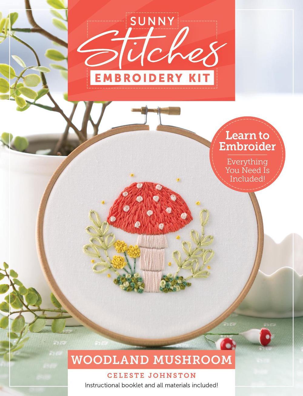 Sunny Stitches Embroidery Kit Woodland Mushroom, 9780764372650