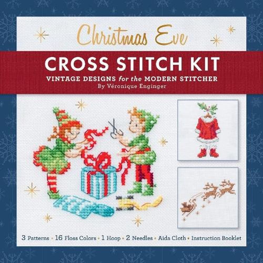 The Christmas Eve Cross-Stitch Kit: Cozy Vintage Patterns for the Holidays by Véronique Enginger - ISBN: 9780764373909