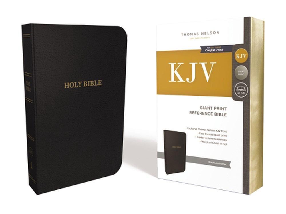 KJV Holy Bible: Giant Print with 53,000 Cross References, Deluxe Black Leathersoft, Red Letter, Comfort Print: King James Version, 9780785215417