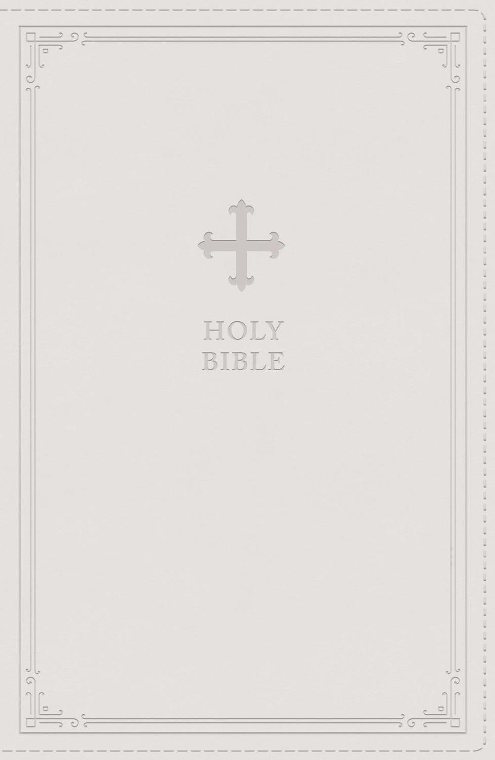 NRSV Catholic Edition Gift Bible, White Leathersoft (Comfort Print, Holy Bible, Complete Catholic Bible, NRSV CE), 9780785230380