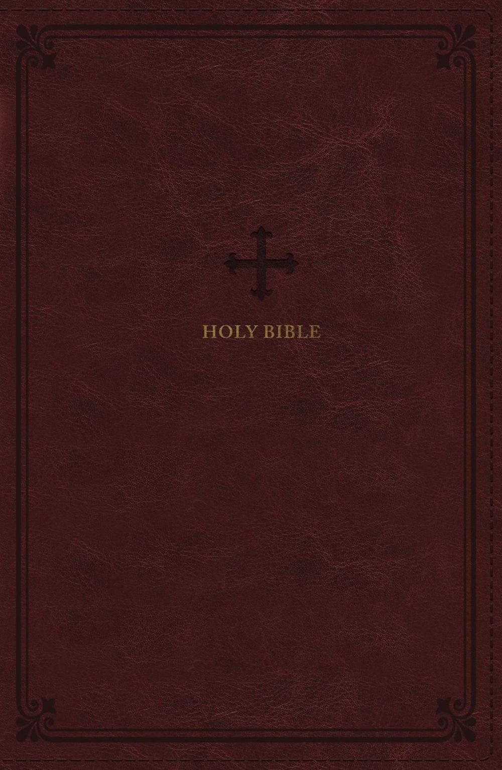 NRSV, Catholic Bible, Standard Personal Size, Leathersoft, Red, Comfort Print, 9780785230533