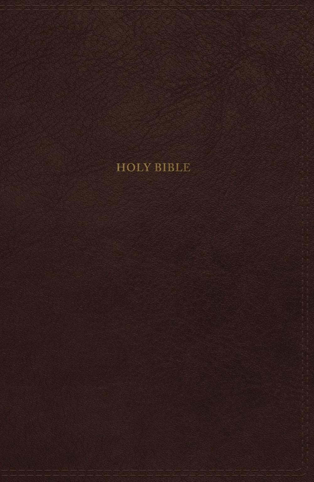 NKJV, Thinline Bible, Leathersoft, Brown, Thumb Indexed, Red Letter, Comfort Print, 9780785234401