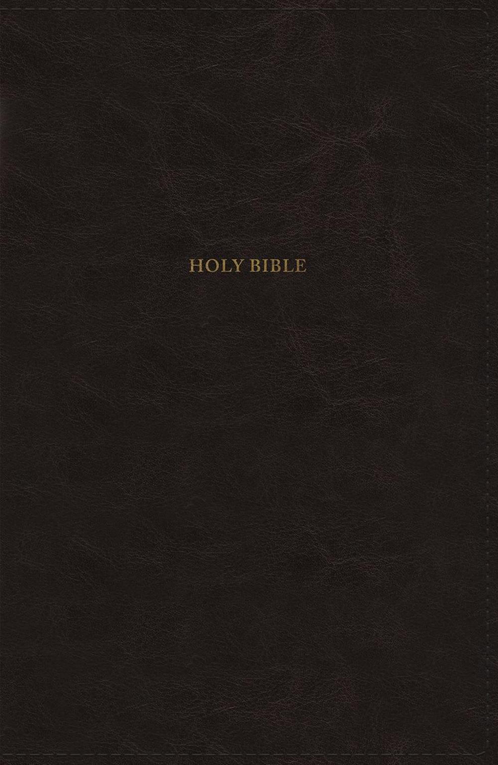 NKJV, Thinline Bible, Leathersoft, Black, Red Letter, Comfort Print, 9780785234432