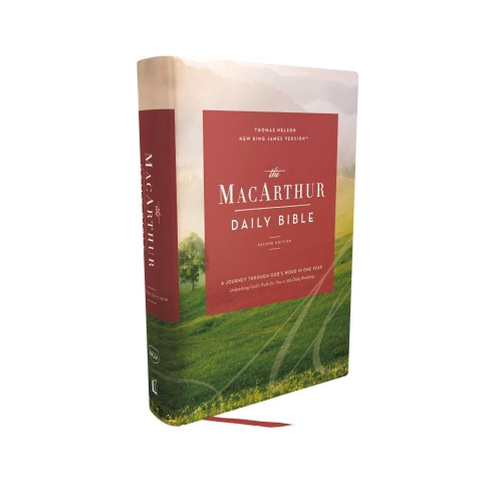 The NKJV, MacArthur Daily Bible, 2nd Edition, Hardcover, Comfort Print, 9780785239581
