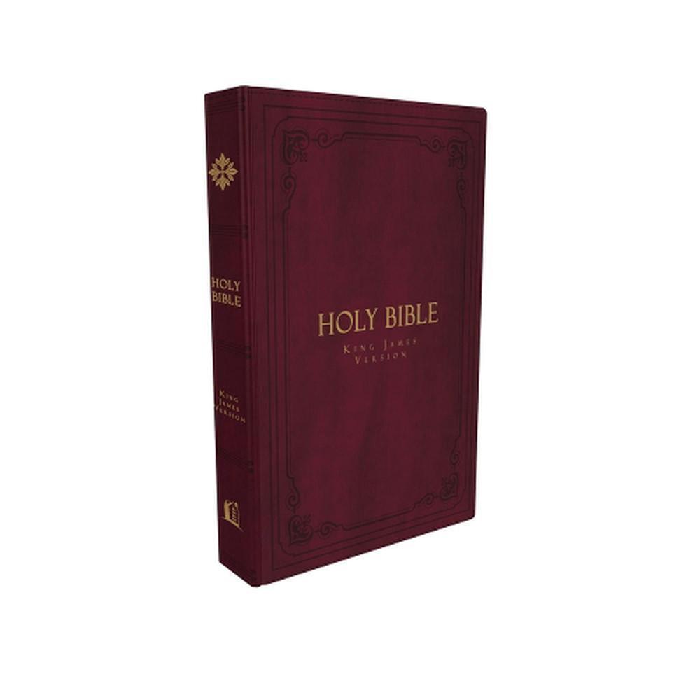KJV Holy Bible: Large Print Thinline, Burgundy Leathersoft, Red Letter, Comfort Print: King James Version, 9780785241911