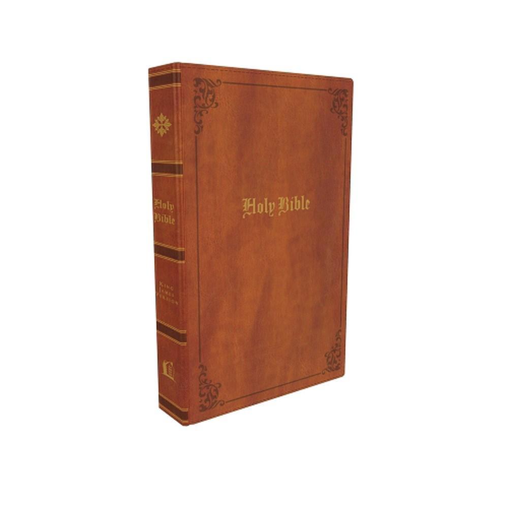 KJV Holy Bible: Large Print Thinline, Tan Leathersoft, Red Letter, Comfort Print: King James Version, 9780785241928